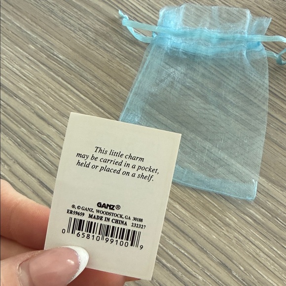 Crafty Dog Lady charm with Blue Organza Bag - Picture 3 of 3